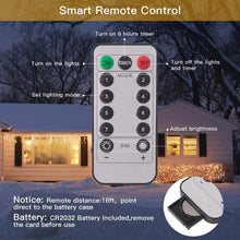 Load image into Gallery viewer, Fairy Firework String Lights,120 LED 8 Modes Dimmable String Fairy Lights with Remote Control,Waterproof Copper Wire Decorative Hanging Starburst Lights for Christmas Decoration