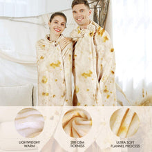 Load image into Gallery viewer, Admitrack Burrito Tortilla Blanket, Flannel Burritos Wrap Blanket, Giant Flour Tortilla Throw Blanket, Funny Food Throw Blanket, Novelty Burritos Throw Blanket Adults Size&Kids Size&Baby Size
