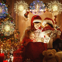 Load image into Gallery viewer, Fairy Firework String Lights,120 LED 8 Modes Dimmable String Fairy Lights with Remote Control,Waterproof Copper Wire Decorative Hanging Starburst Lights for Christmas Decoration