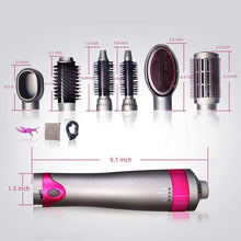 Load image into Gallery viewer, 6 in 1 Hair Dryer Brush, Blow Dryer Brush Styler,Salon Negative Ionic Electric Hot Air Brush,Hair Straightener&Curly Hair Comb,Detachable Brush Hair Dryers for Women,Mothers Day Gifts