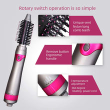 Load image into Gallery viewer, 6 in 1 Hair Dryer Brush, Blow Dryer Brush Styler,Salon Negative Ionic Electric Hot Air Brush,Hair Straightener&Curly Hair Comb,Detachable Brush Hair Dryers for Women,Mothers Day Gifts