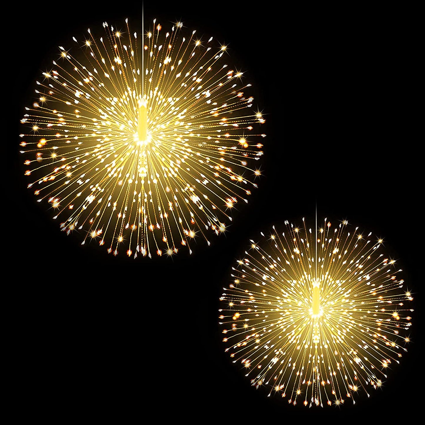 Starburst String Lights Christmas Lights, 225 LED 8 Modes Dimmable with Remote Control, Waterproof Copper Wire Decorative Hanging Starburst Lights for Party Patio Garden Decoration